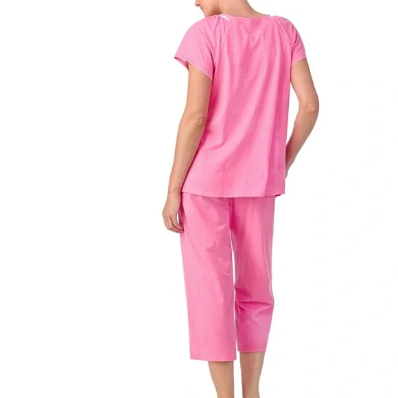 Pink Button-Up Pajama Set - Picture 4 of 13